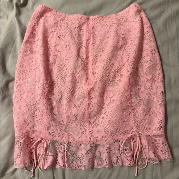 For Love And Lemons Pink Lace Skirt- Small - Picture 5 of 7